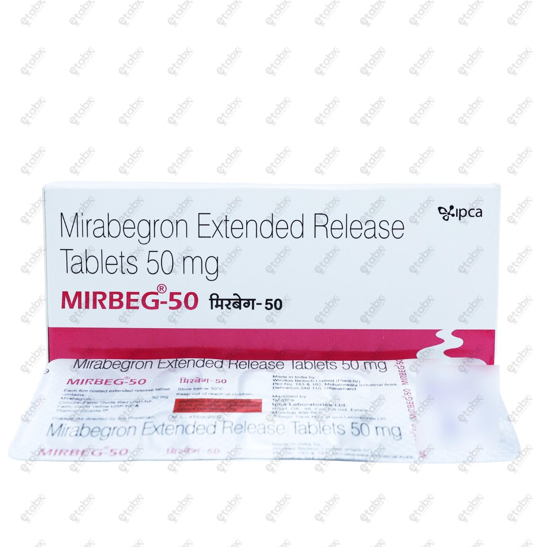 Mirbeg 50mg Tablet 10s