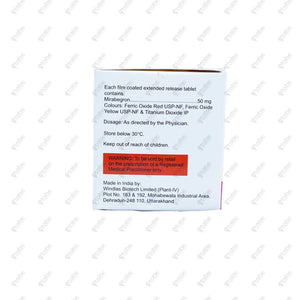 Mirbeg 50mg Tablet 10s
