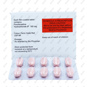 Fexova 180mg Tablet 10's