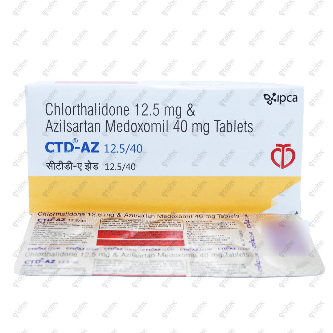 CTD AZ 12.5/40 Tablet 10's