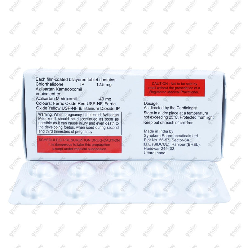 CTD AZ 12.5/40 Tablet 10's
