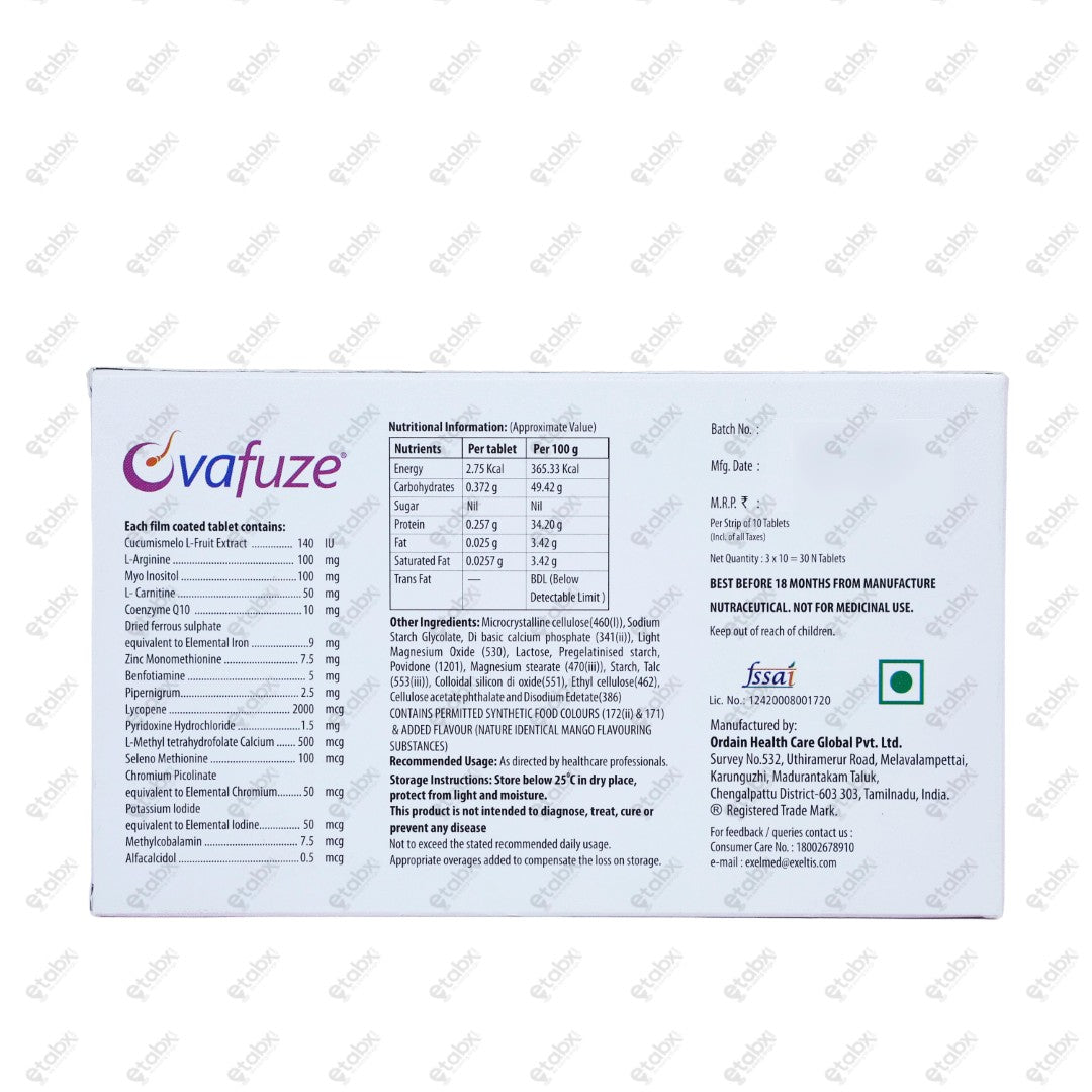 Ovafuze Tablet 10's