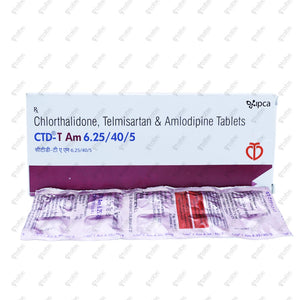CTD T AM 6.25/40/5 Tablets 10's