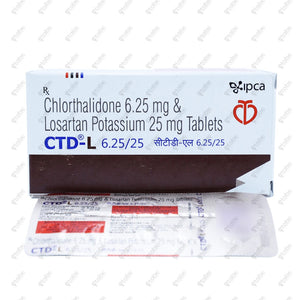 CTD L 6.25/25 Tablet 10's