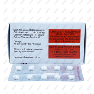 CTD L 6.25/25 Tablet 10's