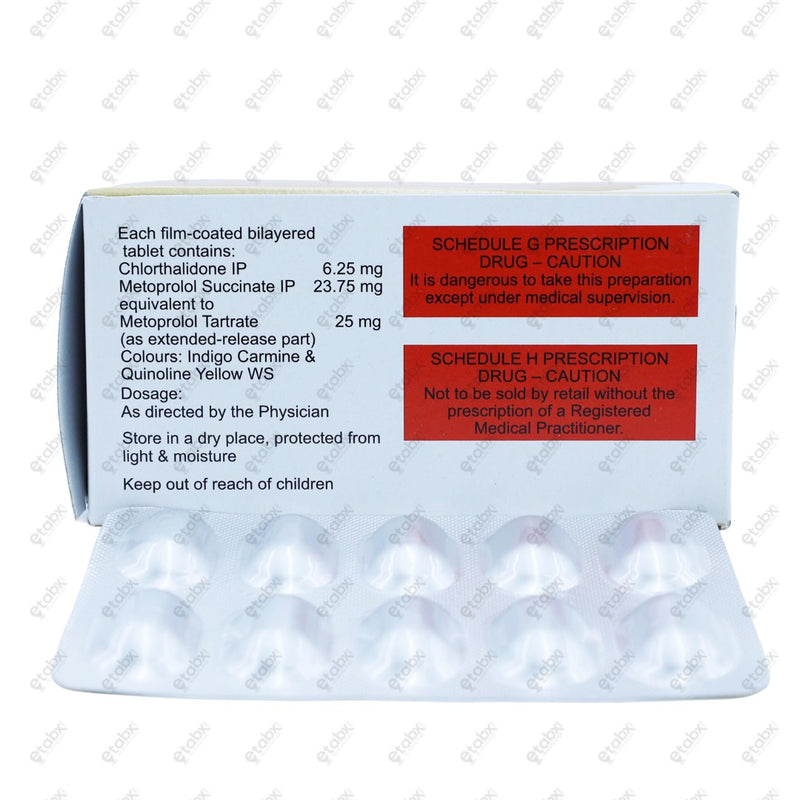 CTD M 6.25/25 Tablet 10's