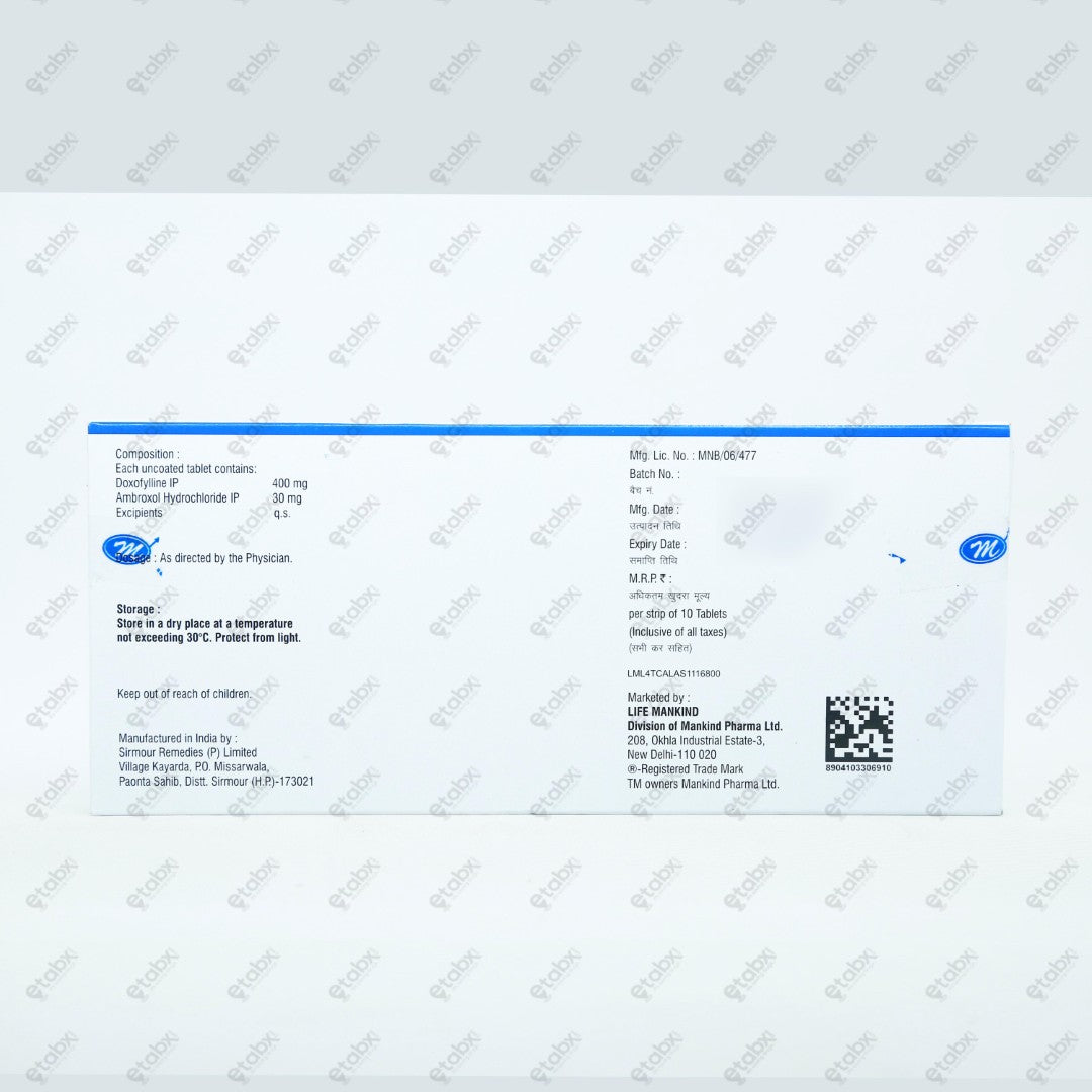 Ventidox Bro Tablets 10's