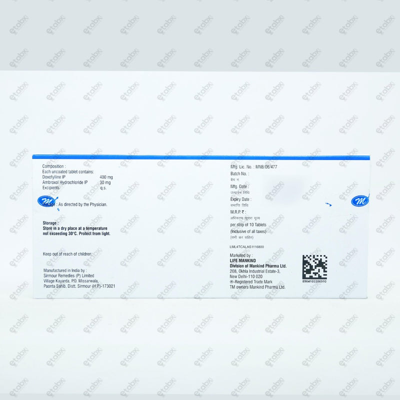 Ventidox Bro Tablets 10's
