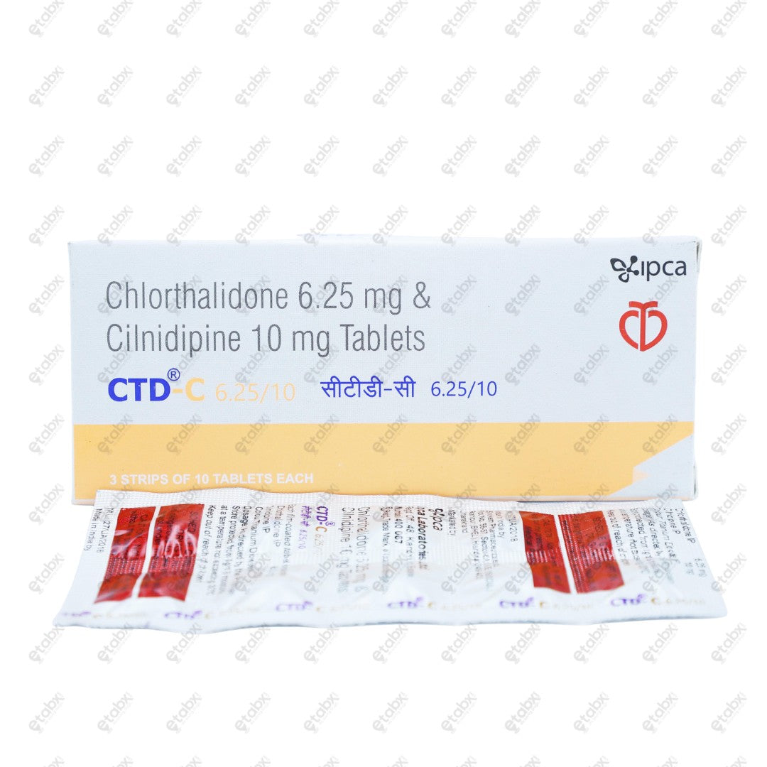 CTD C 6.25/10 Tablets 10's