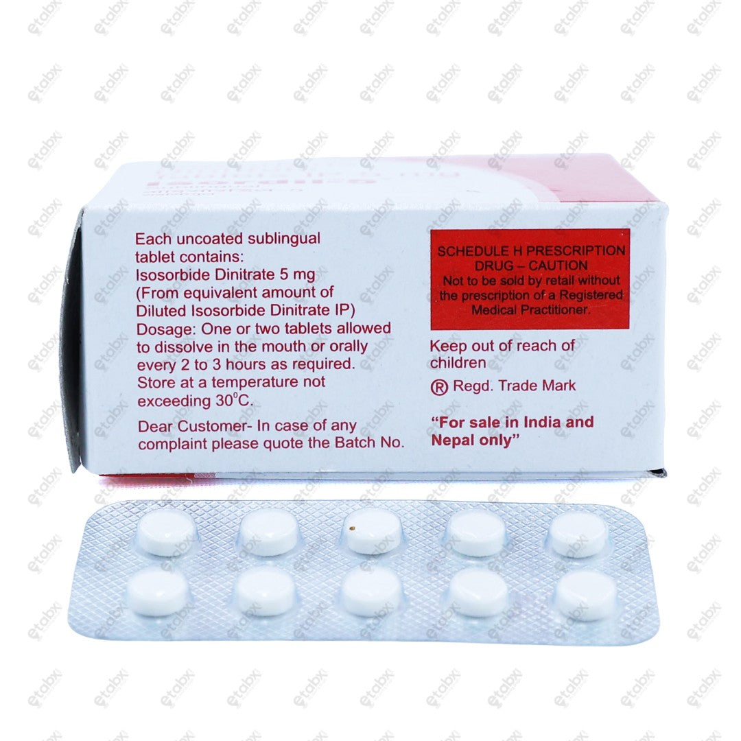 Isordil 5mg Tablet 10's