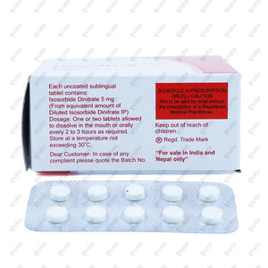 Isordil 5mg Tablet 10's