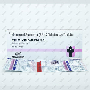 Telmikind Beta 50mg Tablet 10's