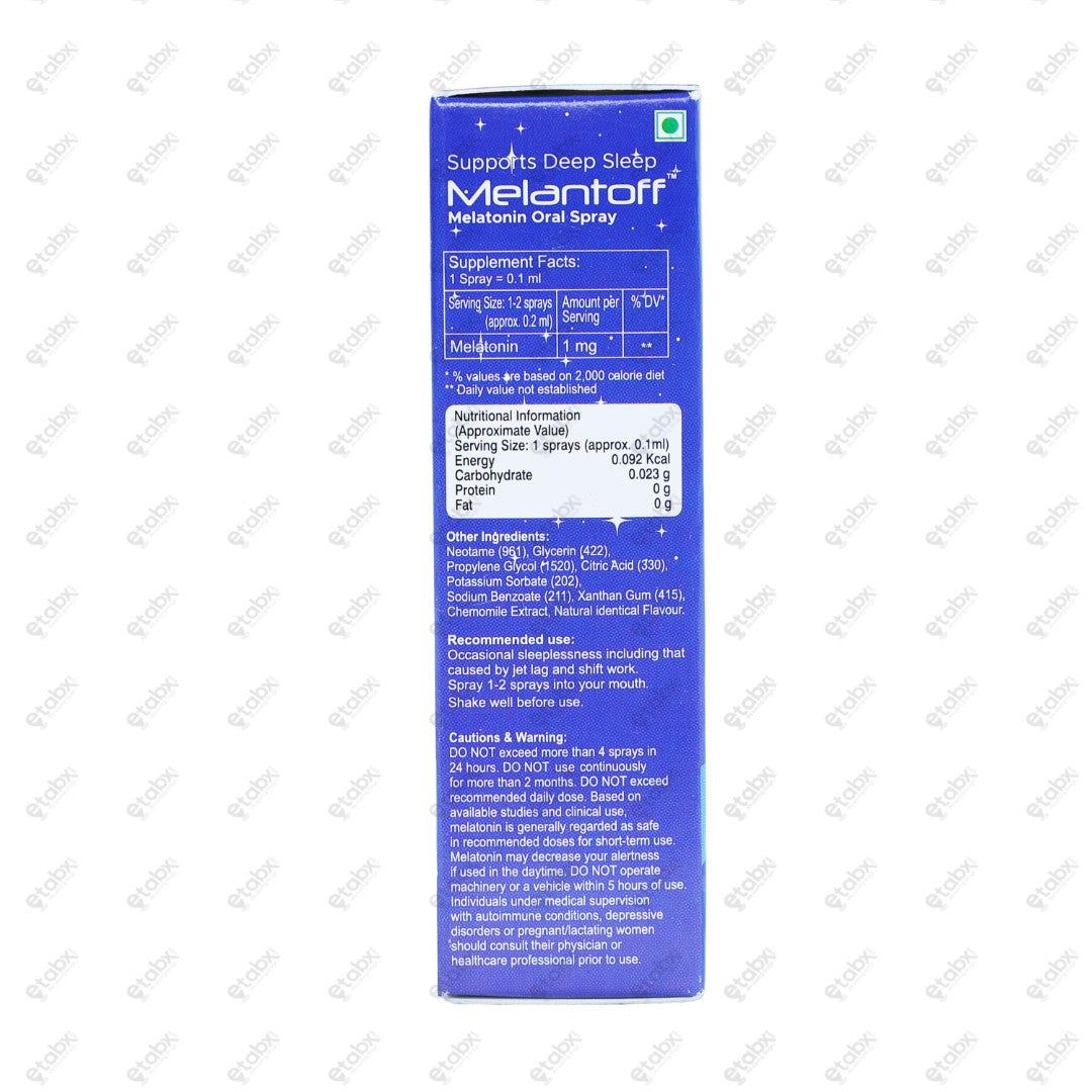Melantoff Oral Spray 1's