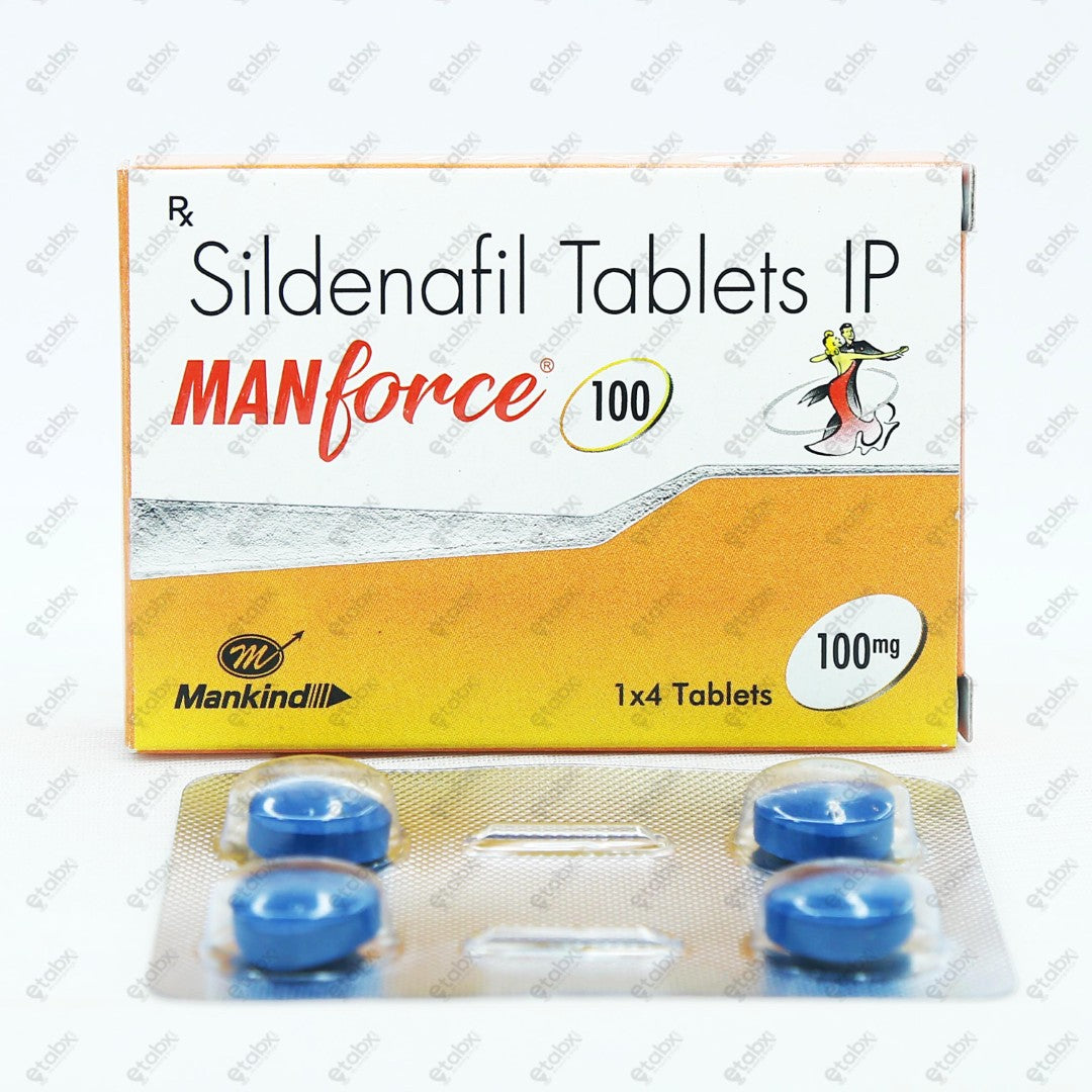 Manforce 100 Tablet 4's