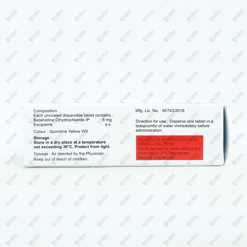 Vertistar MD 8mg Tablet 10's