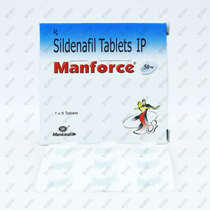 Manforce 50mg Tablet 9's