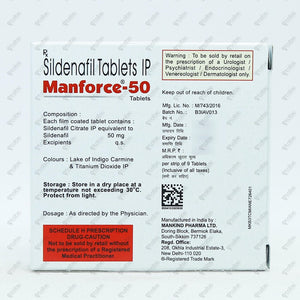 Manforce 50mg Tablet 9's