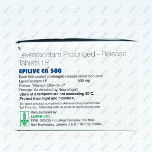 EPILIVE ER 500mg Tablet 10's