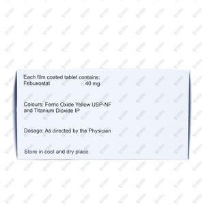 Febumac 40mg Tablets 10's
