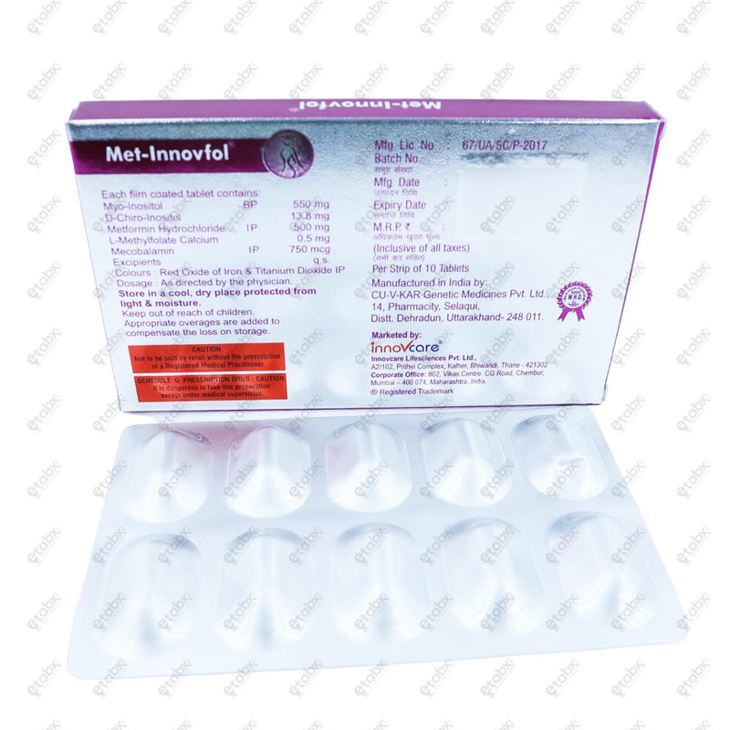 Met Innovfol Tablet 10's
