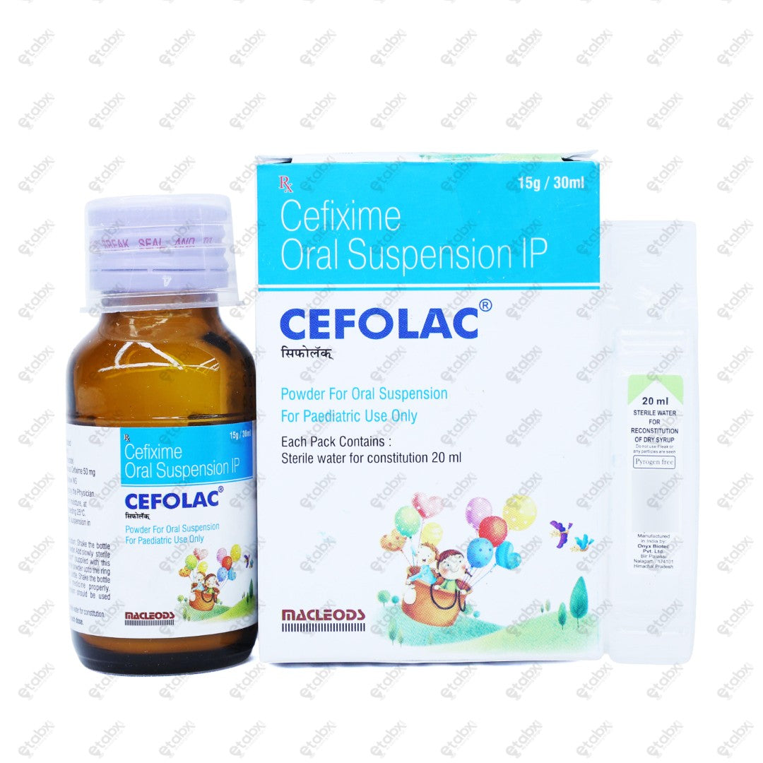 Cefolac 50mg Suspension 30ml