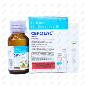 Cefolac 50mg Suspension 30ml