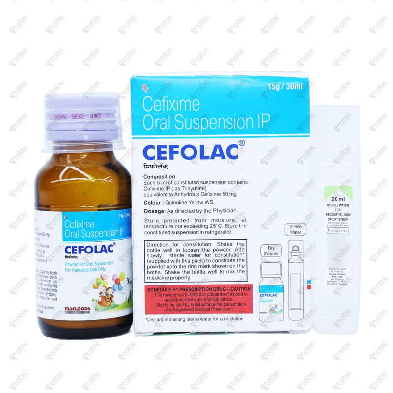Cefolac 50mg Suspension 30ml