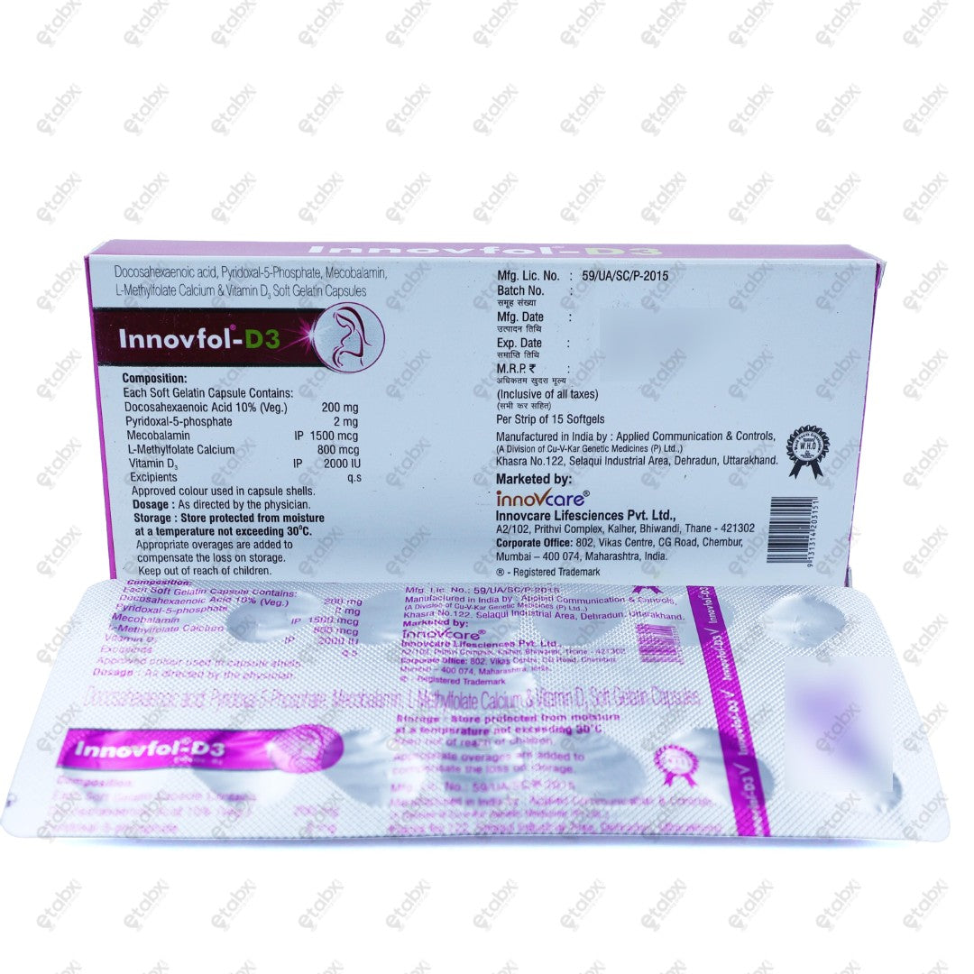 Innovfol D3 Capsule 15's