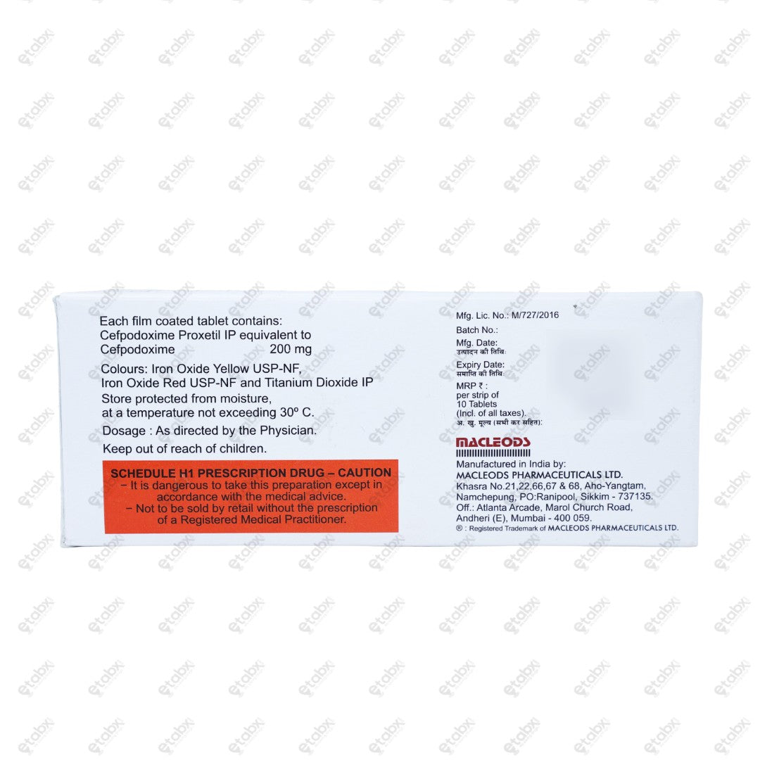 Macpod 200mg Tablet 10's