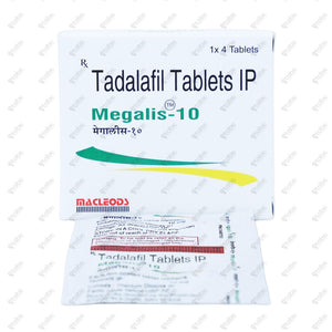 Megalis 10mg Tablet 4's