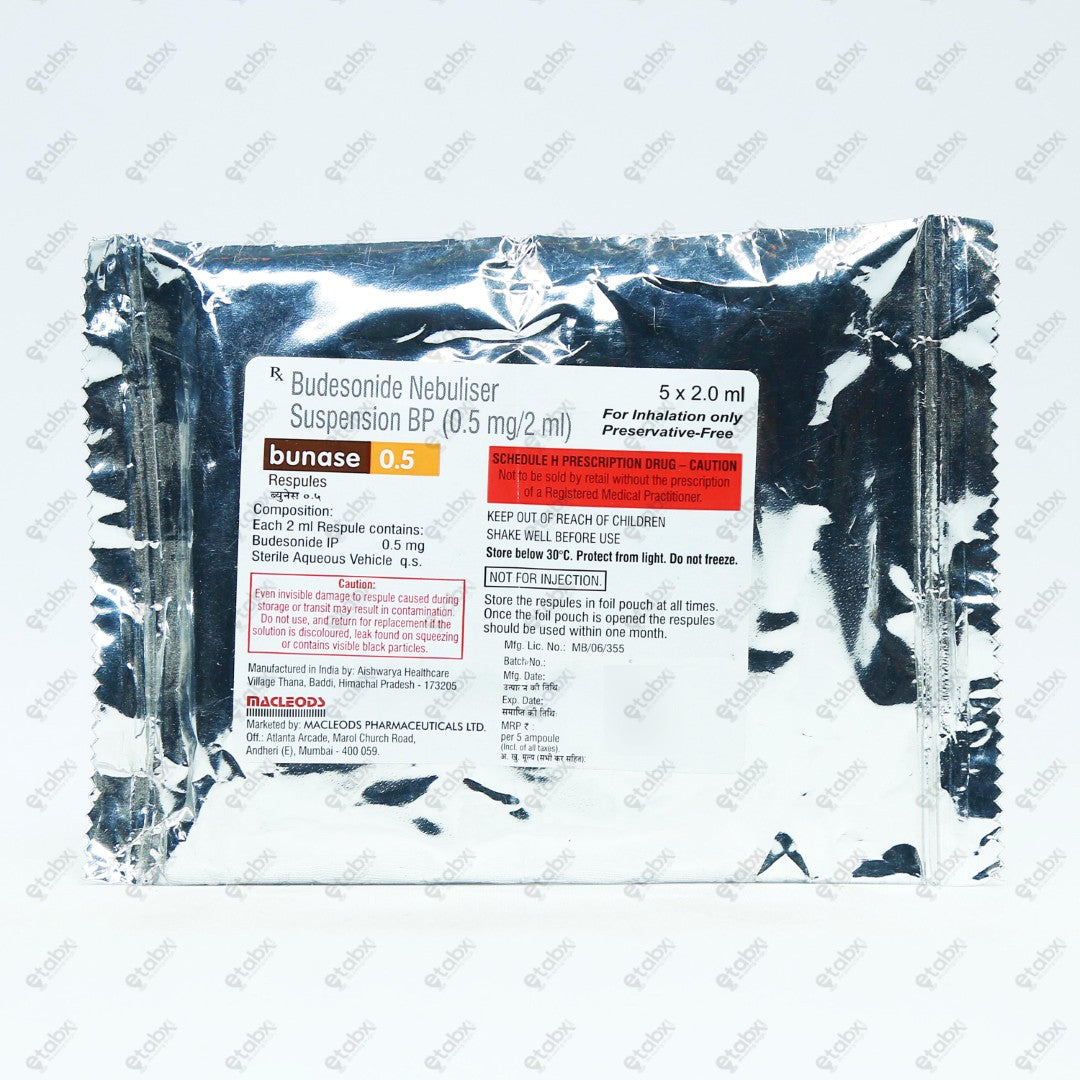 Bunase Respules 0.5mg 5x2ml