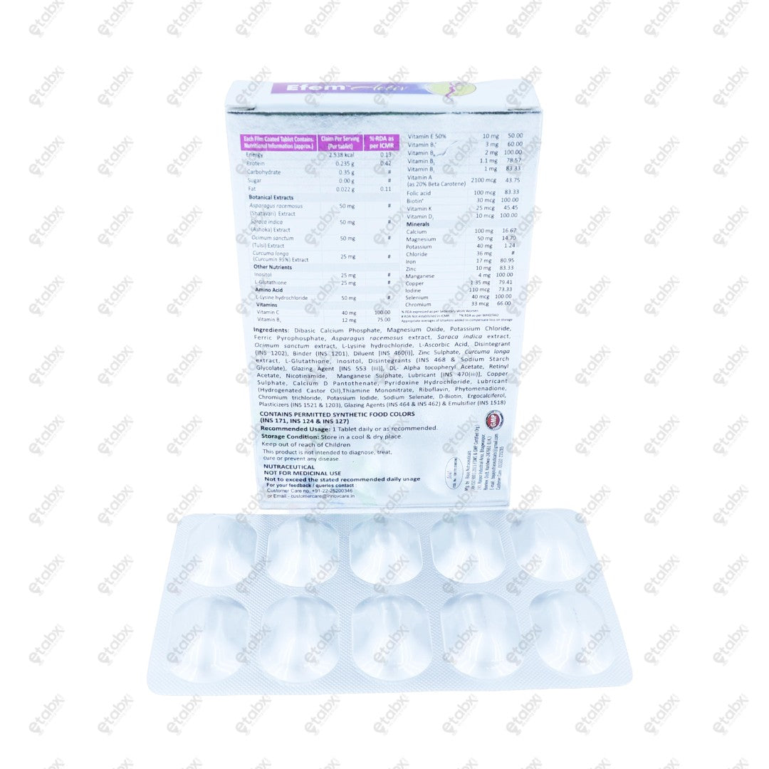 Efem Activ Tablets 10's