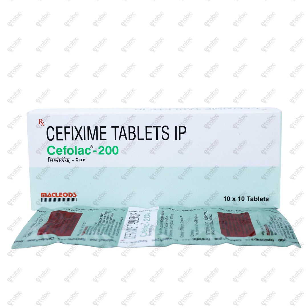 Cefolac 200mg Tablet 10's