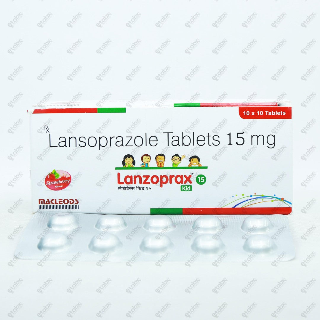 Lanzoprax Kid 15mg Tablet 10's