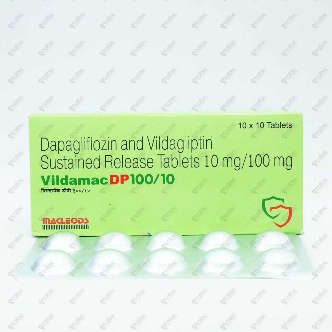 Vildamac DP 100/10mg Tablet 10's
