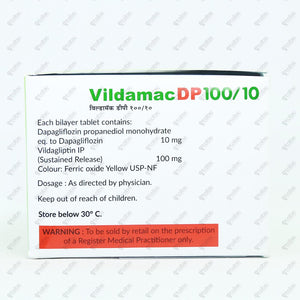 Vildamac DP 100/10mg Tablet 10's