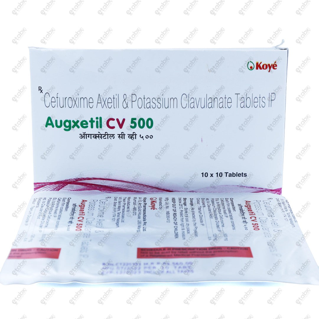 AUGXETIL CV 500 Tablet 10's