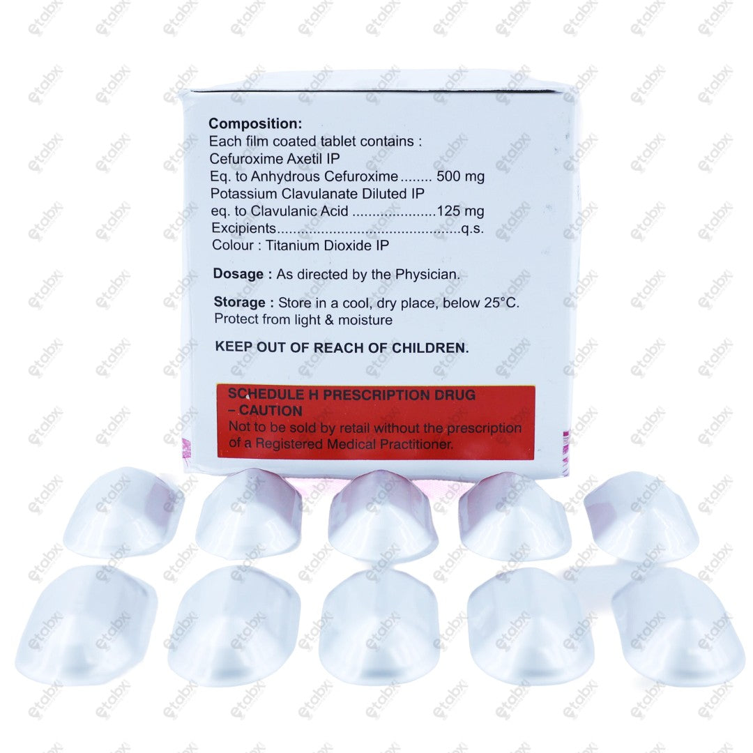 AUGXETIL CV 500 Tablet 10's