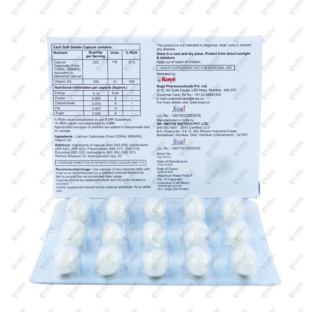 Coecoral D3 Capsule 15's