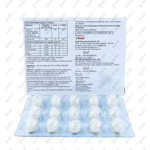 Coecoral D3 Capsule 15's