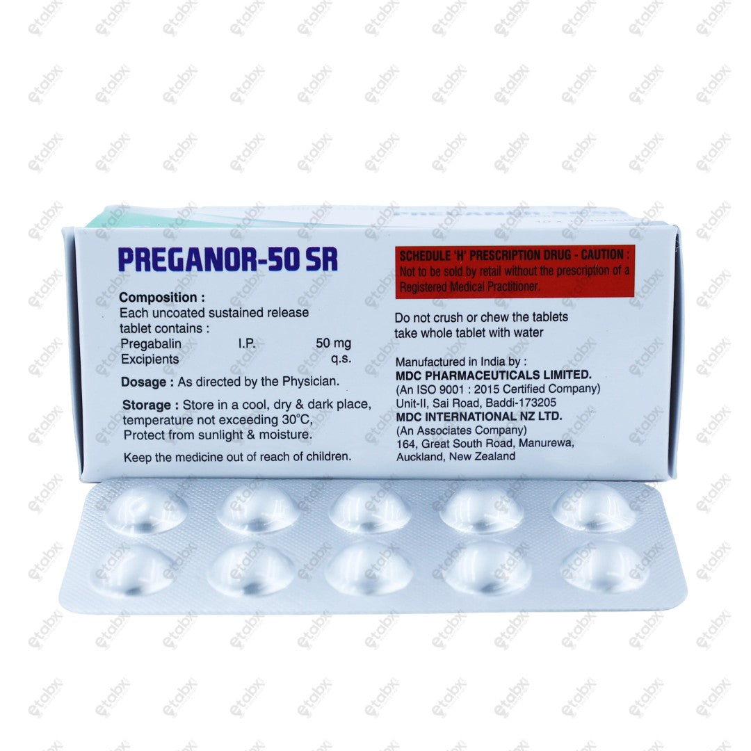 PREGANOR SR 50mg Tablets 10's
