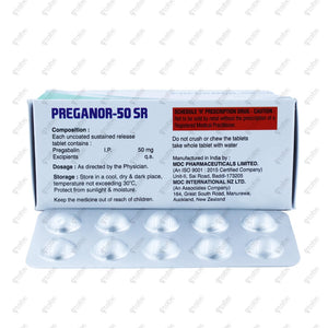 PREGANOR SR 50mg Tablets 10's