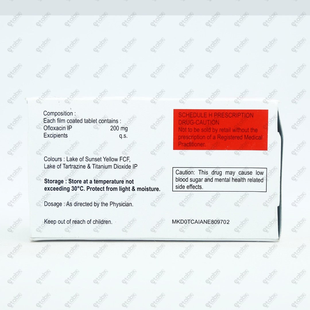 Zenflox 200mg Tablet 10's