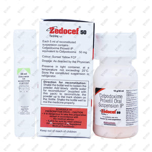 Zedocef 50 Suspension 30ml