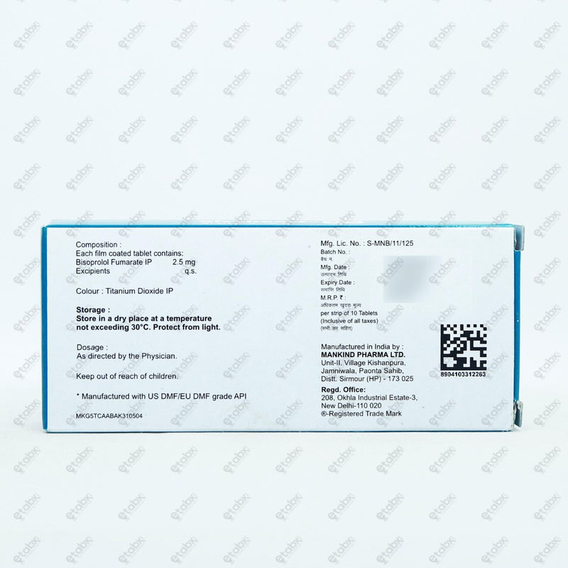 Bisoheart 2.5 Tablet 10's
