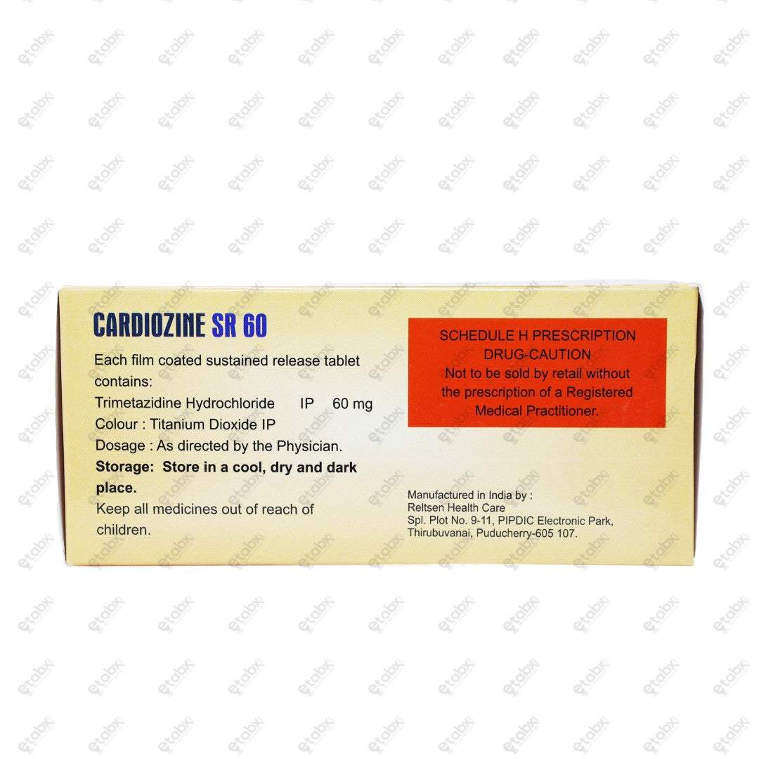 Cardiozine SR 60mg Tablet 10's