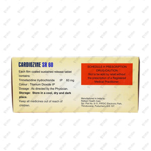 Cardiozine SR 60mg Tablet 10's