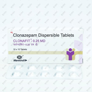 CLONAFIT 0.25MD Tablets (10's)