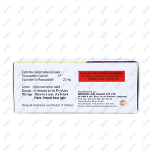 ROZTOR 20mg Tablet 10's