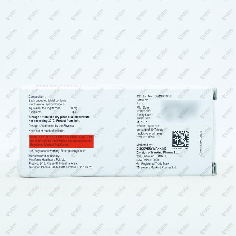 Piokind 30mg Tablet 10's